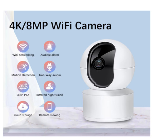 8mp ptz wifi - 4k, security